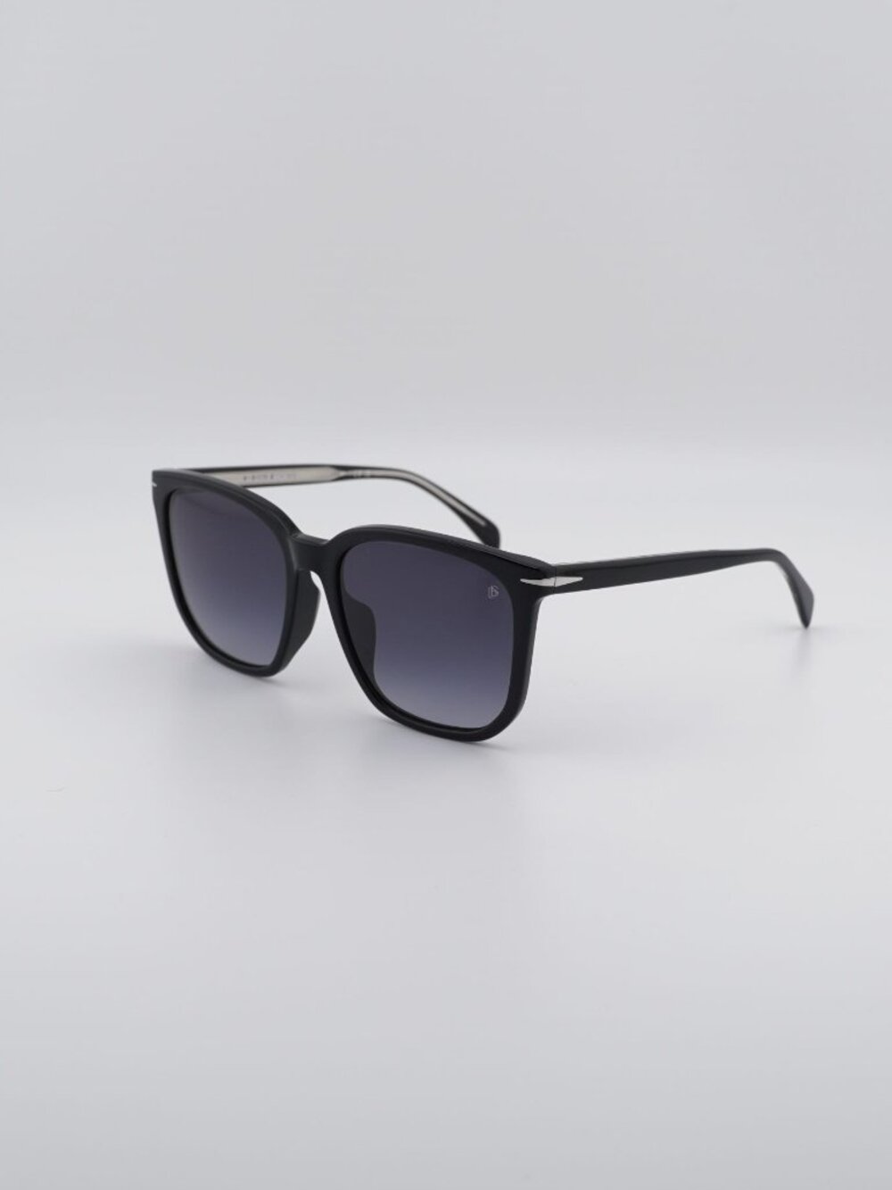 David Beckham DB 1071/F/S 0807 9O Sunglasses Black Square Frame, Grey Lenses